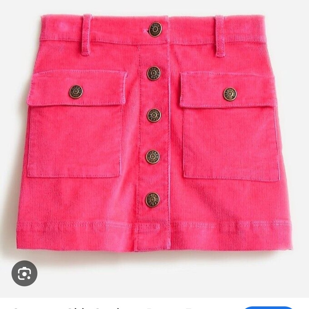 Crewcuts J Crew Pink Corduroy Skirt 7